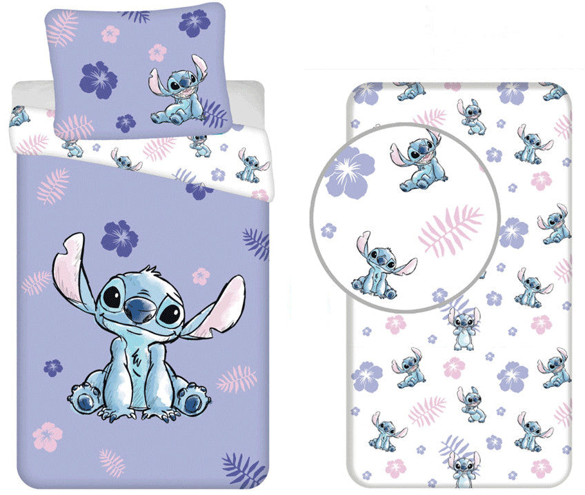 Дисни Лило и Стич Blooming bedding комплект with elastic sheet