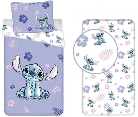 Дисни Лило и Стич Blooming bedding комплект with elastic sheet