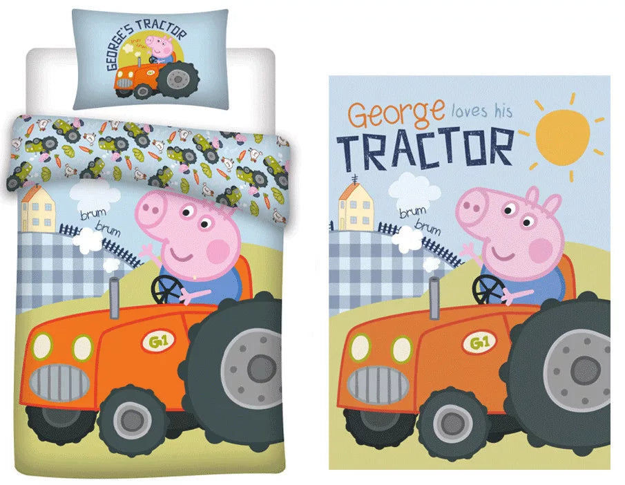 komplekt spalno belio i odeqlo george peppa pig prasenceto pepa