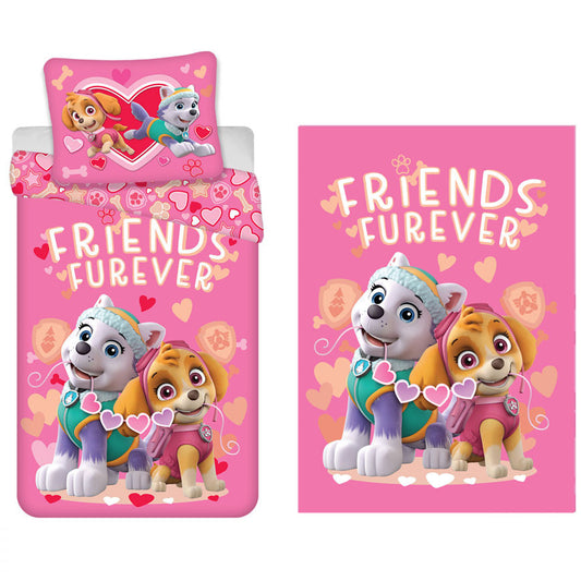 Пес патрул Приятели Furever детски  duvet cover and fleece blanket комплект