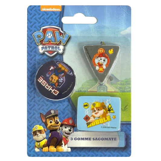 Пес патрул shape eraser комплект 3 pieces