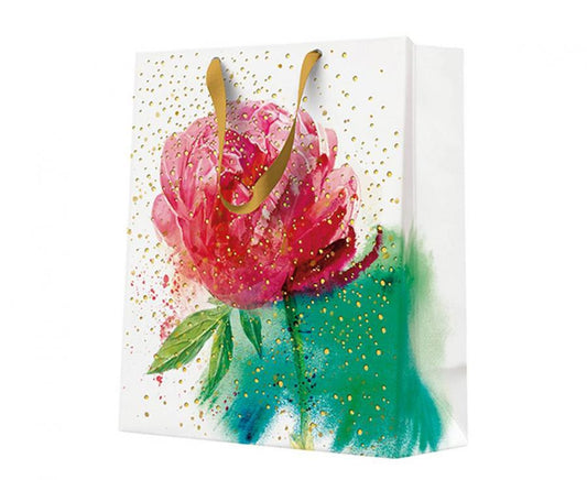 Роза Watercolor paper подаръчна торбичка  20x25x10 см