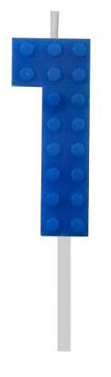 Blocks Син Blocks Building Block Номер 1 Син Candle, Номер Candle