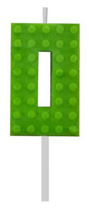 Blocks Green Blocks Building Block Номер 0 Green Рожден ден Candle