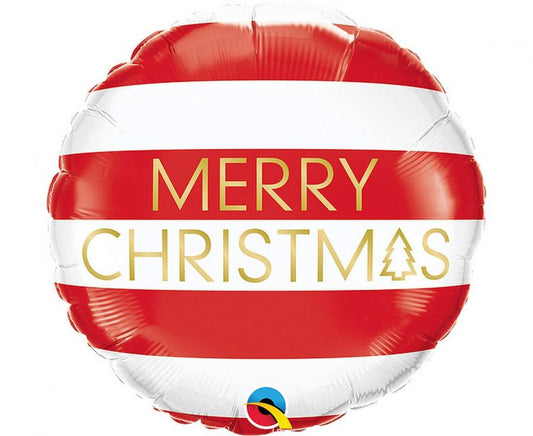 Коледа Merry Коледа Red & White, фолио балон 46 см