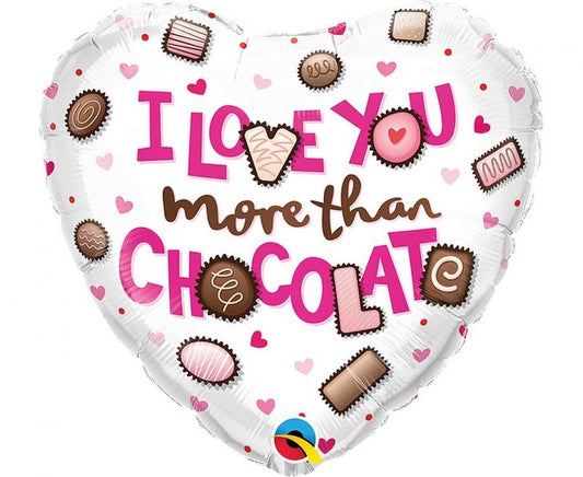 Обичам те Chocolate фолио балон 46 см