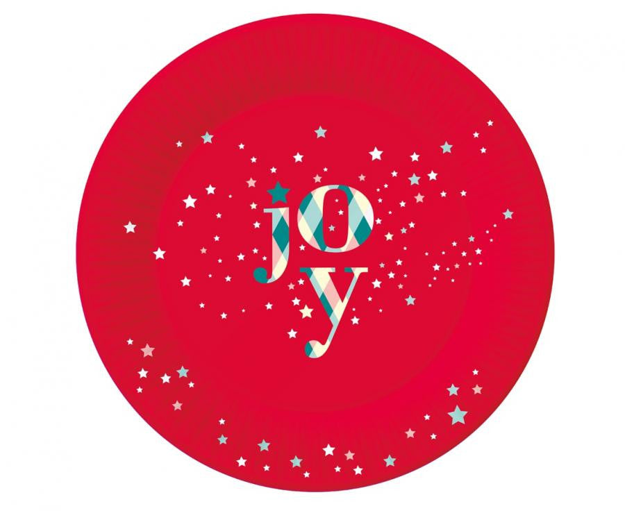 Коледа Red Joy i пластамасова чиния 6 части 18 см