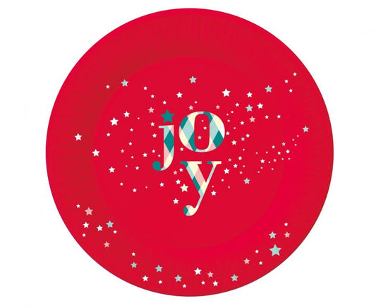 Коледа Red Joy i пластамасова чиния 6 части 18 см