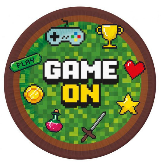 Gamer Game On Play пластамасова чиния 6 части 23 см