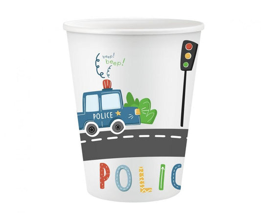 Полиция Пчелаp paper cup 6 части 266 ml