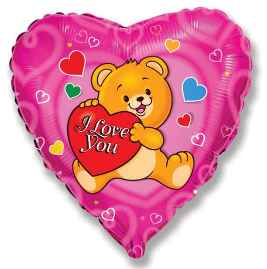 Обичам те Teddy фолио балон 46 см (WP)