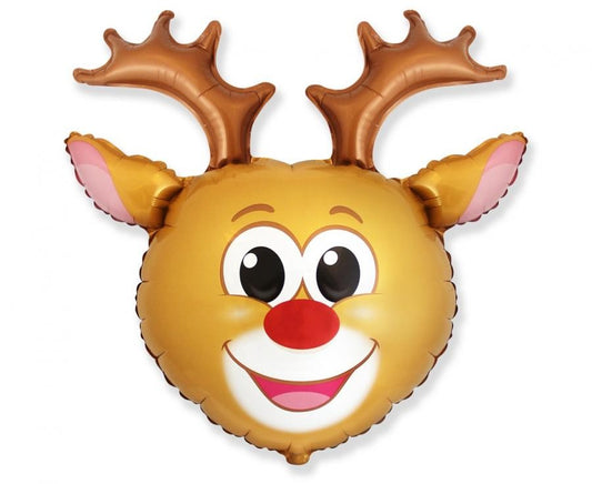 Коледа Reindeer Head, Фолиев балон 72 см