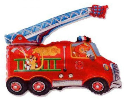 Fire Truck Fire Кола фолио балон 36 см (WP)