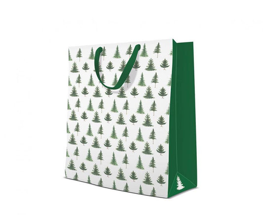 Коледа Conifer Trees i paper подаръчна торбичка  30x41x12 см
