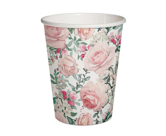 Цвете Gorgeous Розаs Роза Paper Cup 6 части 250 ml