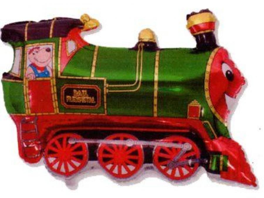 Train Green фолио балон 36 см (WP)