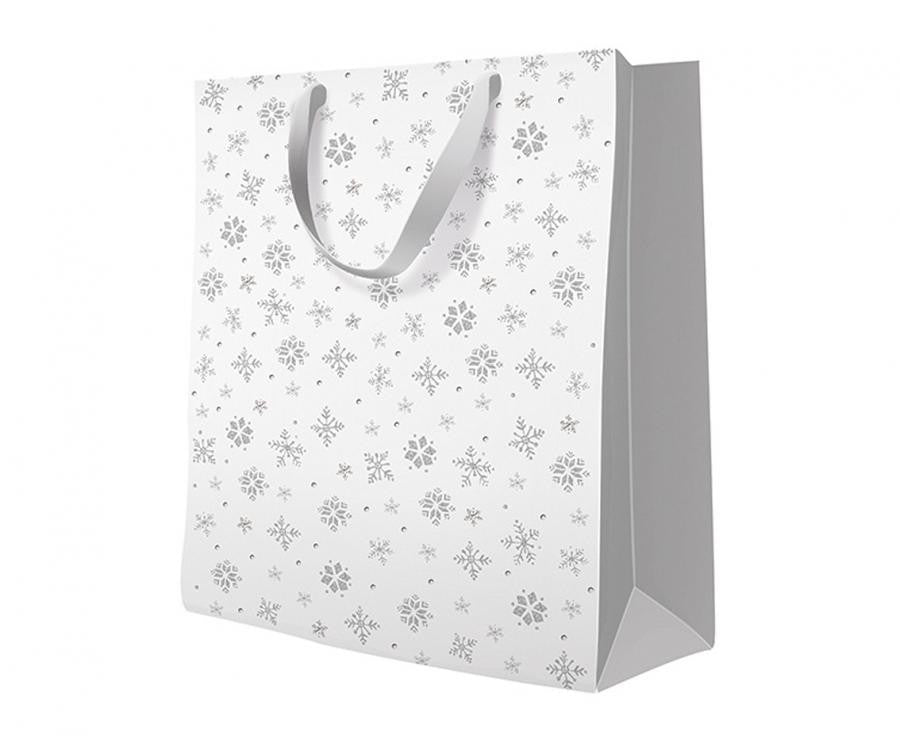 Коледа Snowflakes Snowflake Paper подаръчна торбичка  26.5x33.5x13 см