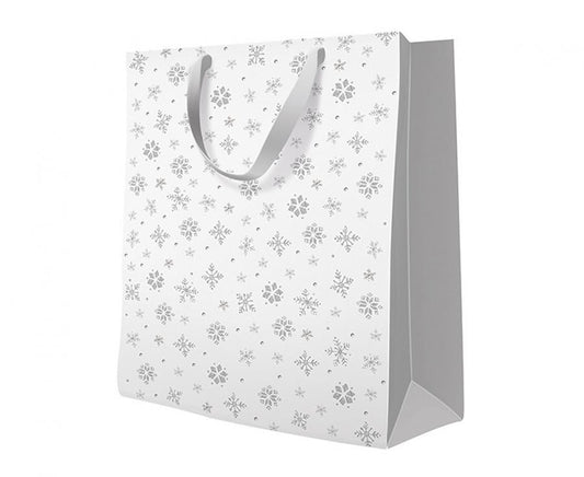Коледа Snowflakes Snowflake Paper подаръчна торбичка  26.5x33.5x13 см