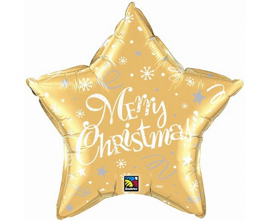 Коледа Merry Коледа G  Звезда, фолио балон 51 см