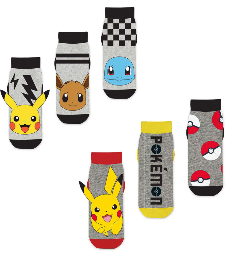 Покемон Pika-Eevee-Squirtle детско no-show Чорапи, 23-34