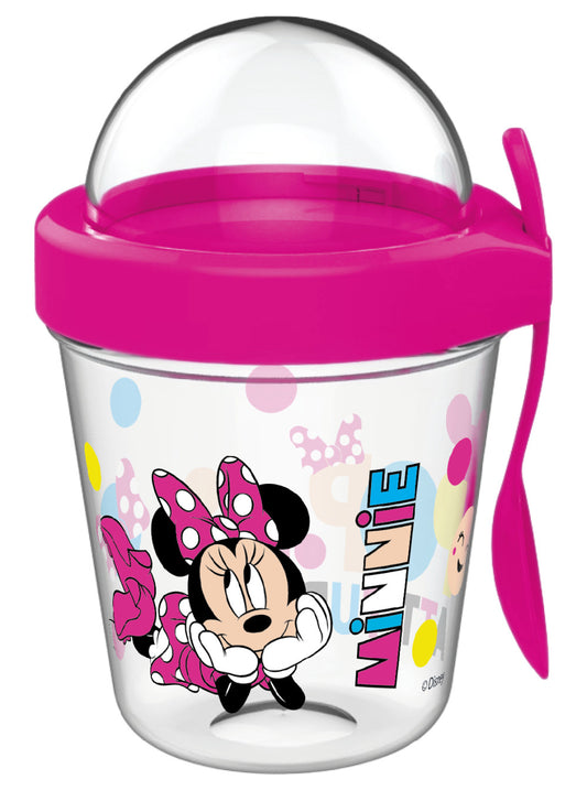Дисни Мини  snack cup with lid and spoon 350 ml