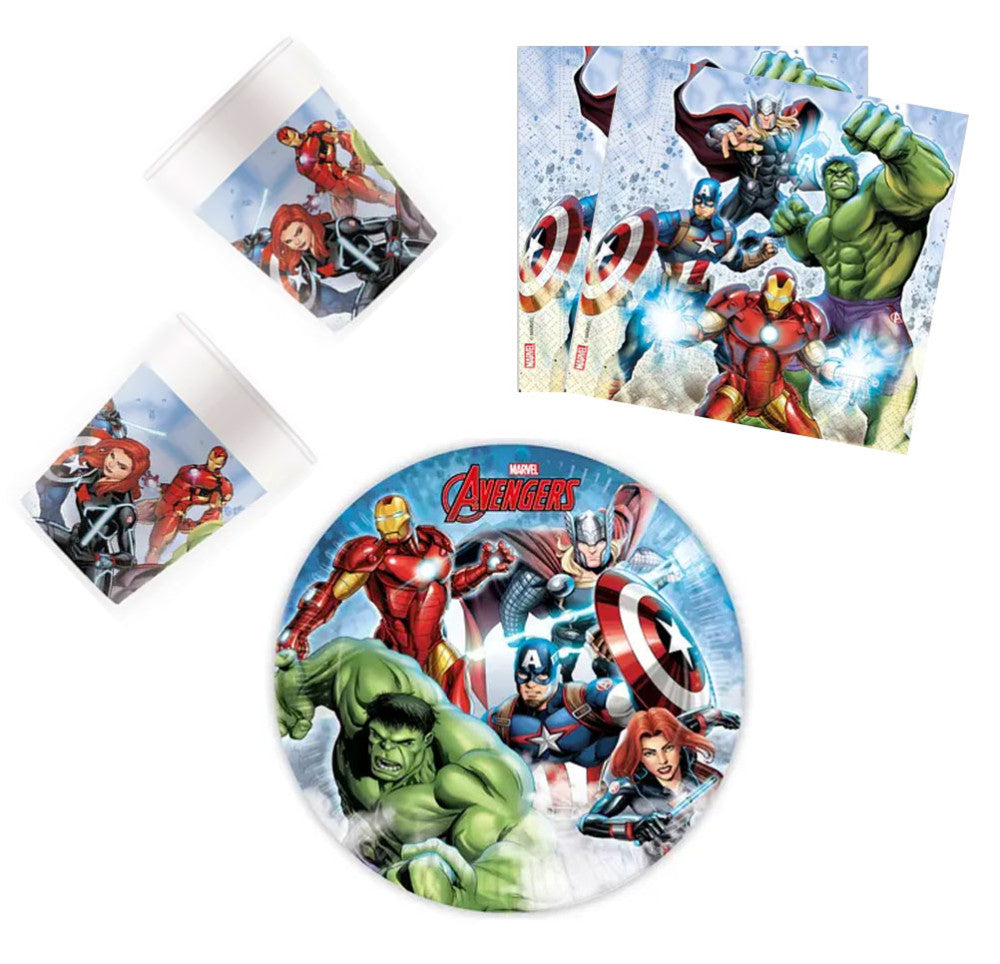 Отмъстителите Infinity Stones Парти комплект 36 pieces with 23 см plate