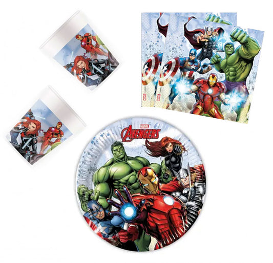 Отмъстителите Infinity Stones Парти комплект 36 pieces with 20 см plate