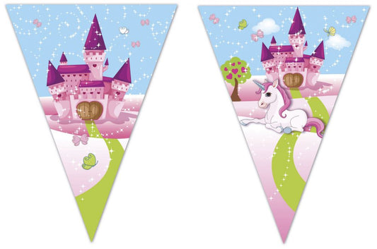 Еднорог Castle flag garland 2.3 m