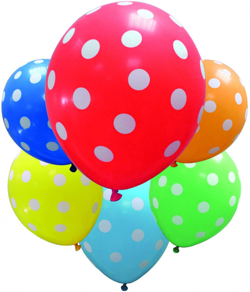 Цвят Dots, polka dot Балон, комплект от 6