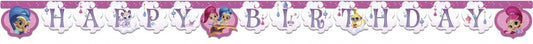 Shimmer and Shine Glitter Честит Рожден ден sign