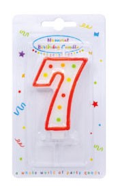 Цвят рожден ден candle, число candle 7