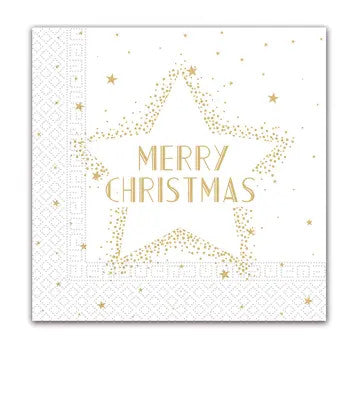 Коледа G  Merry Коледа Звезда i napkin 20 части 33x33 см
