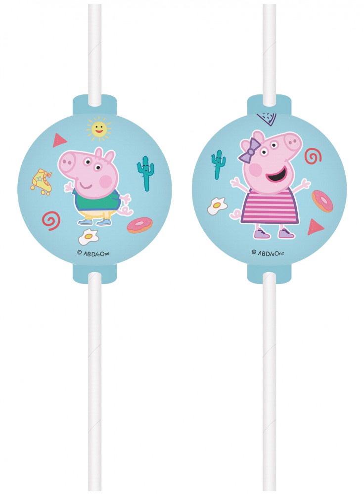 hartieni slamki pepa pig