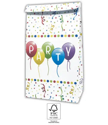 Честит Рожден ден Streamers Честит Рожден ден paper bag, pack of 4, FSC