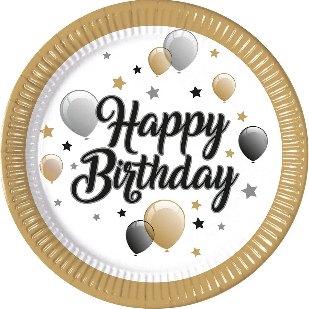 Честит Рожден ден Milestone Честит Рожден ден пластамасова чиния 8 части 23 см FSC