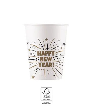 Честита Нова година Flares Честита Нова година paper cup 8 части 200 ml FSC