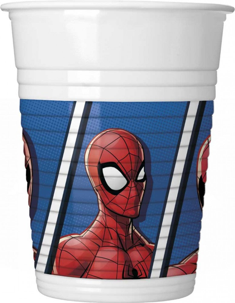 Спайдърмен  Crime Fighter plastic cup комплект от 8, 200 ml