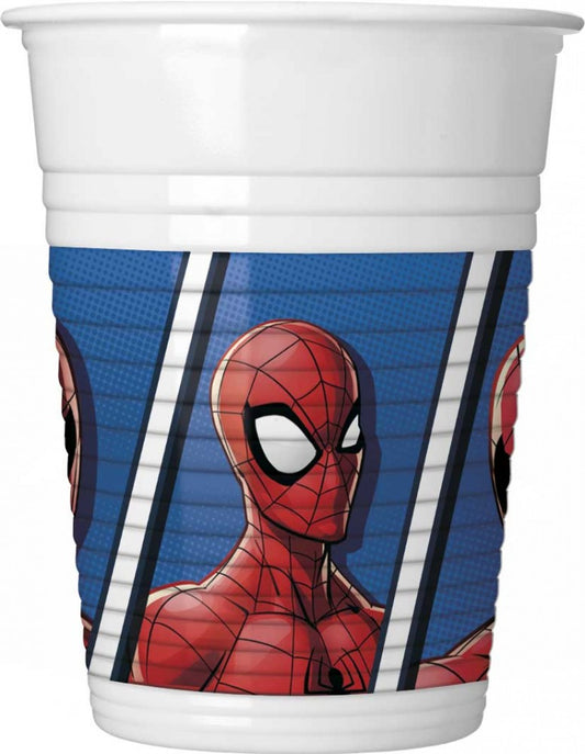 Спайдърмен  Crime Fighter plastic cup комплект от 8, 200 ml