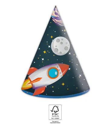 Space Rocket Space Парти hat, shako 6 части FSC