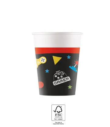 Gamer Gaming Парти paper cup 8 части 200 ml FSC