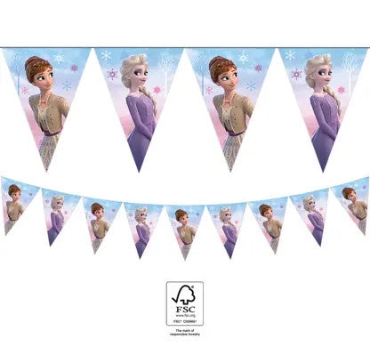 dekorativen girlqnd baner zamraznaloto kralstvo baner rozen