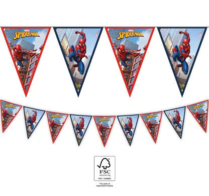 dekorativen girlqnd baner spiderman