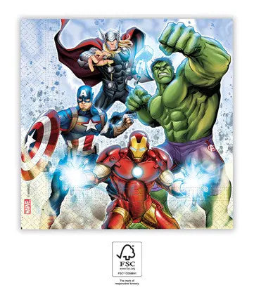 Отмъстителите Infinity Stones Салфетки 20 части 33x33 см FSC