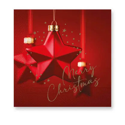 Коледа Velvet Звездаs i napkin 20 части 33x33 см