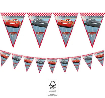 dekorativen girlqnd baner makuin disni kolite disney cars