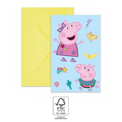 Пепа Пиг Messy Play Парти invitation 6 части FSC