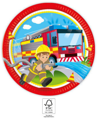 Пожарникар Rescue пластамасова чиния 8 части 23 см FSC
