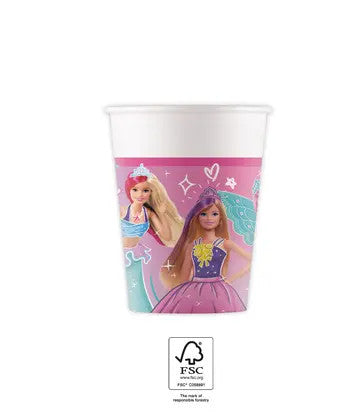 Барби Fantasy paper cup 8 части 200 ml FSC