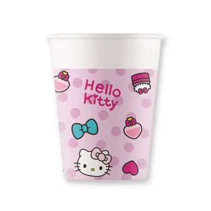 Здравей Кити Fashion paper cup 8 части 200 ml