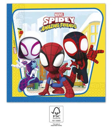 Спайдърмен  Spidey napkin 20 части 33x33 см FSC